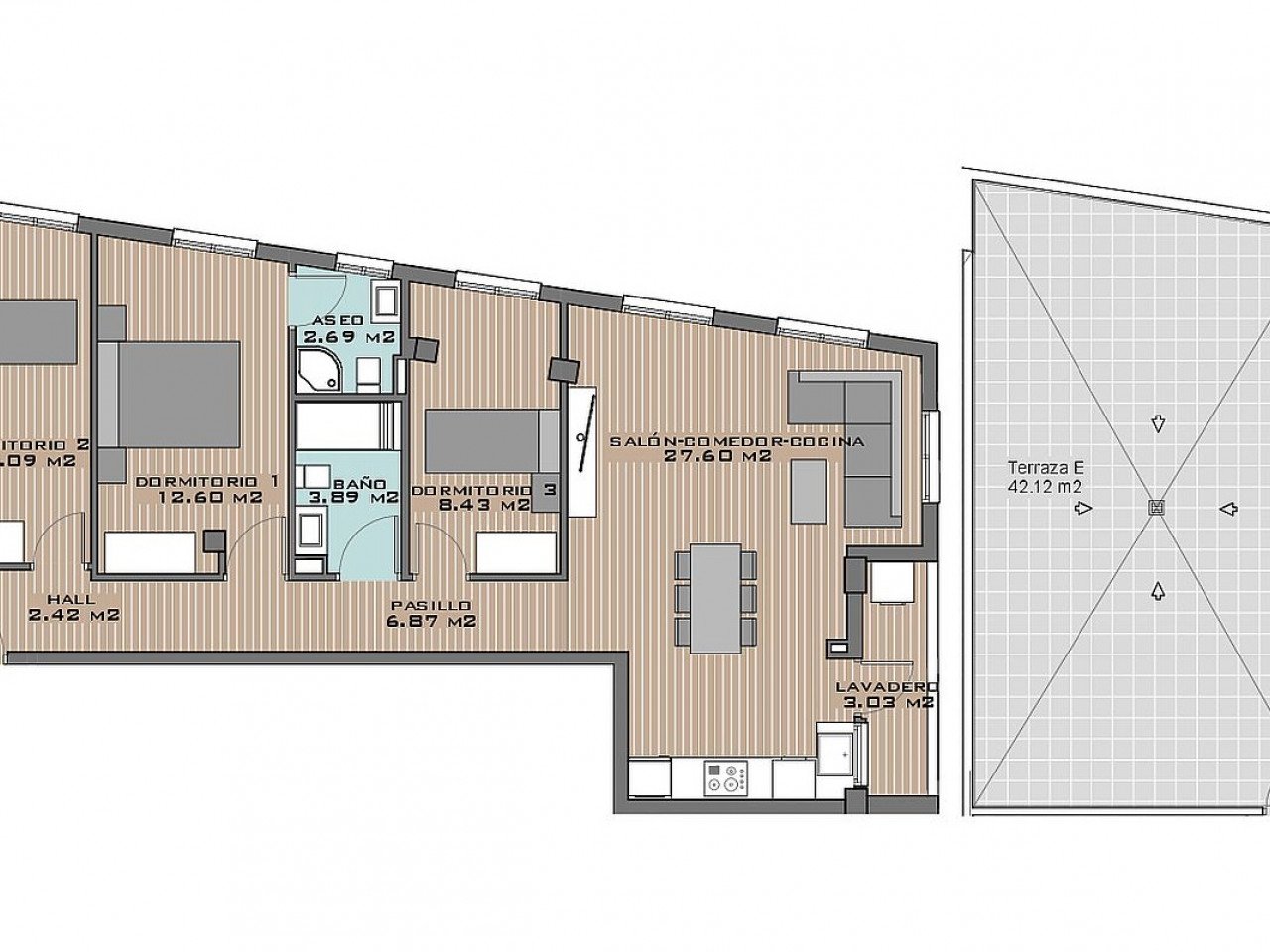 New build residential of 41 stylish apartments and penthouses with communal swimming pool located in Algorfa.

Residential consist of 1, 2, and 3-b...