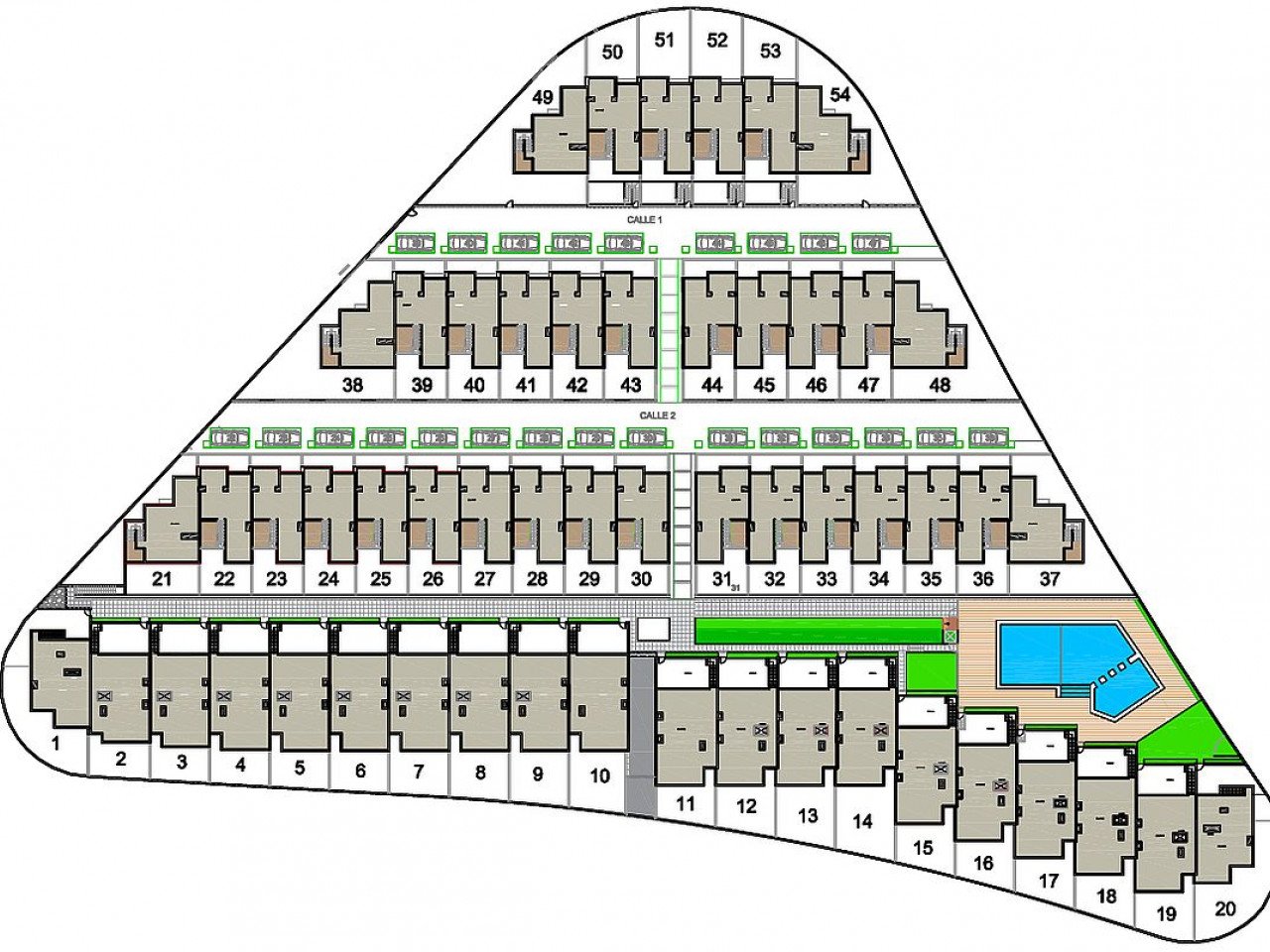 Moderne Neubau-Stadthäuser in einer ruhigen Umgebung am Alenda Golfplatz