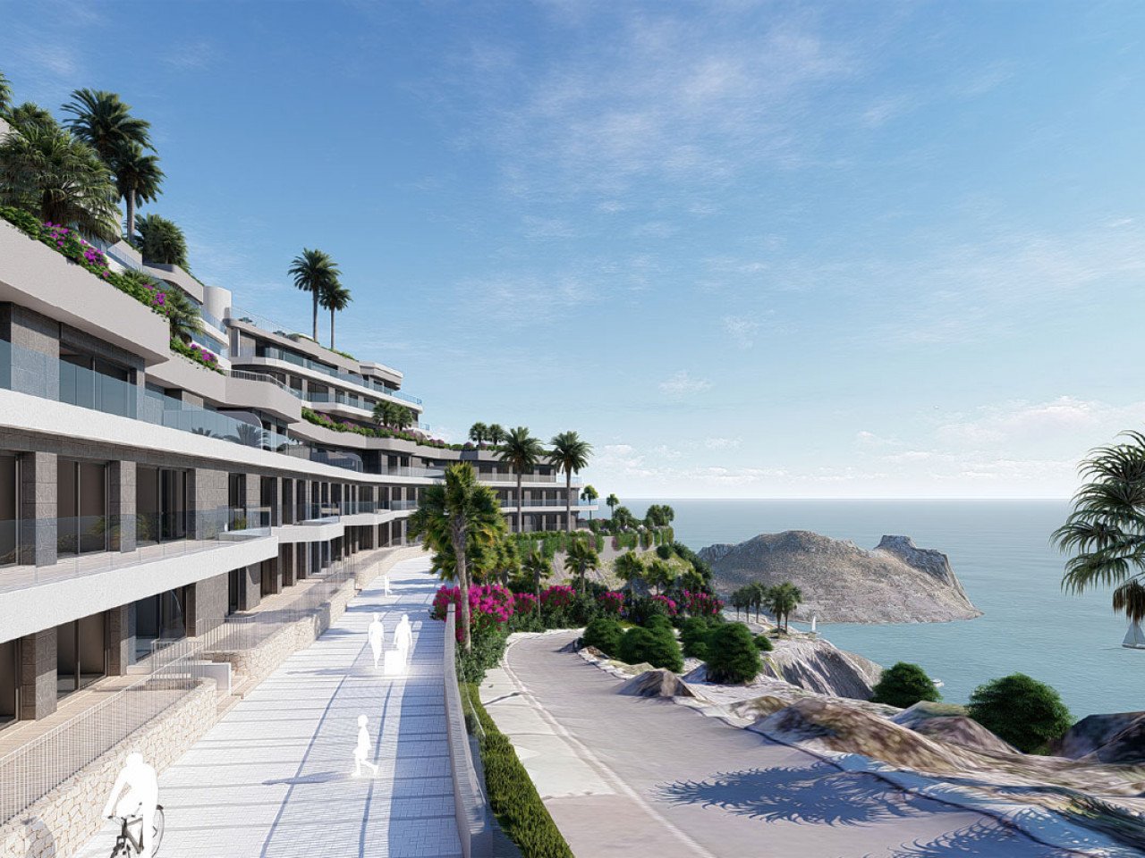 These environmentally friendly apartments with options of one, two or three bedroom and penthouses, are located on a hill with a spectacular sea vi...