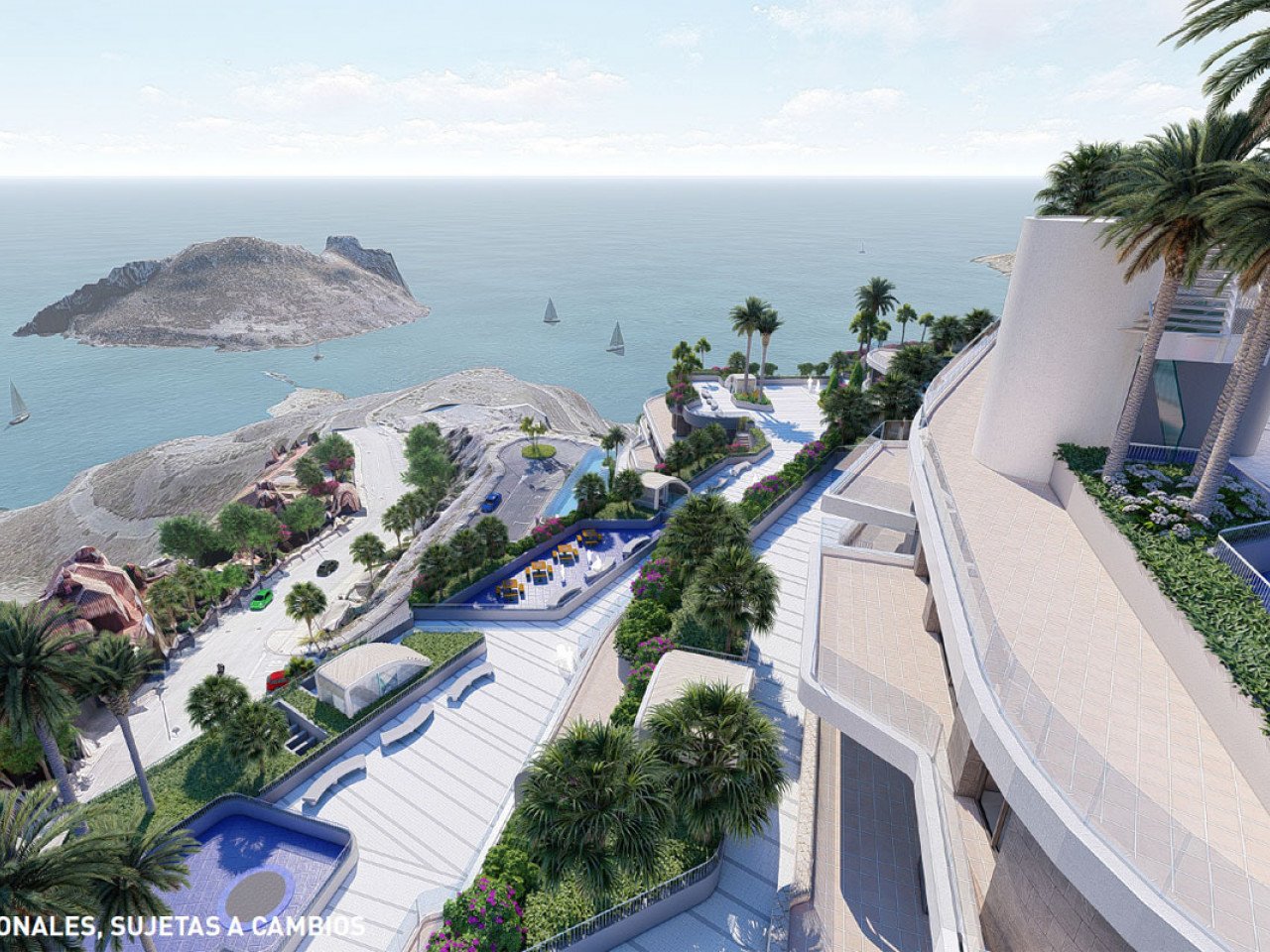 These environmentally friendly apartments with options of one, two or three bedroom and penthouses, are located on a hill with a spectacular sea vi...