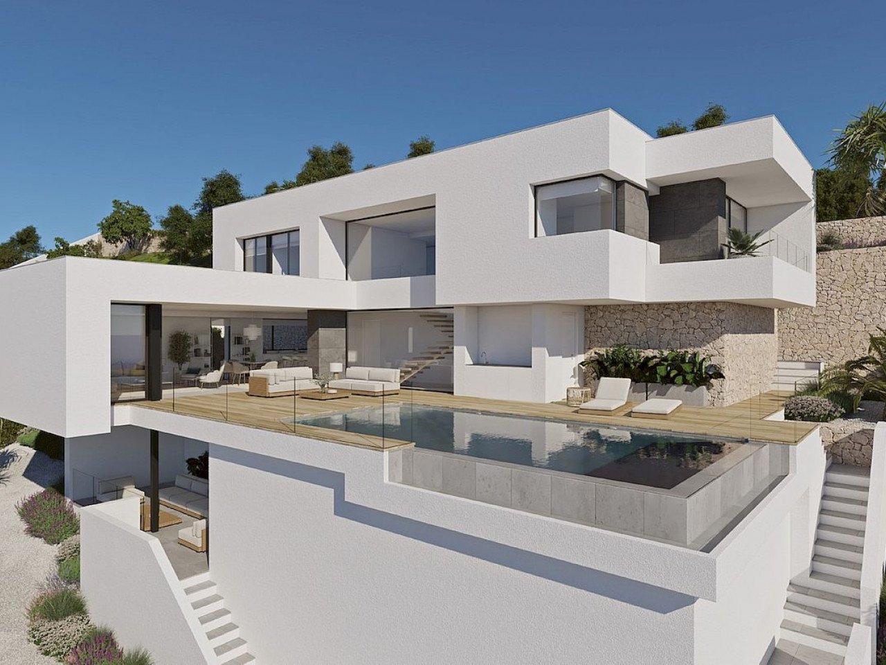 Benitachell: This modern designed house is located in the most exclusive area of the Cumbre del Sol residential estate, in the luxurious Residencial Jazmines. A... Benitachell: This modern designed house is located in the most exclusive area of the Cumbre del Sol residential estate, in the luxurious Residencial Jazmines. A...