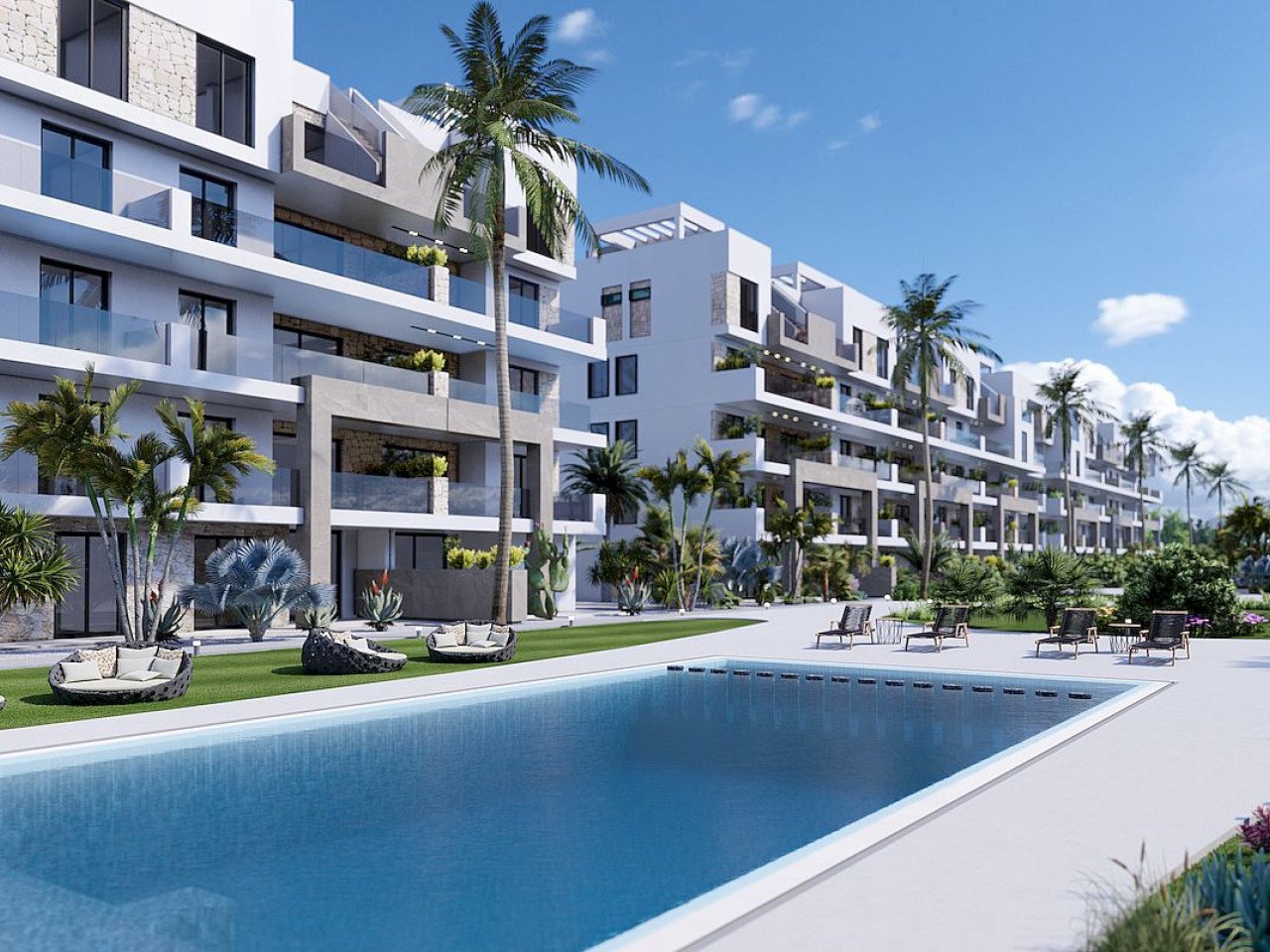 Area Beach III is a private residential complex, consisting of 135 homes with two or three bedrooms, designed in a minimalist way and with high qua...