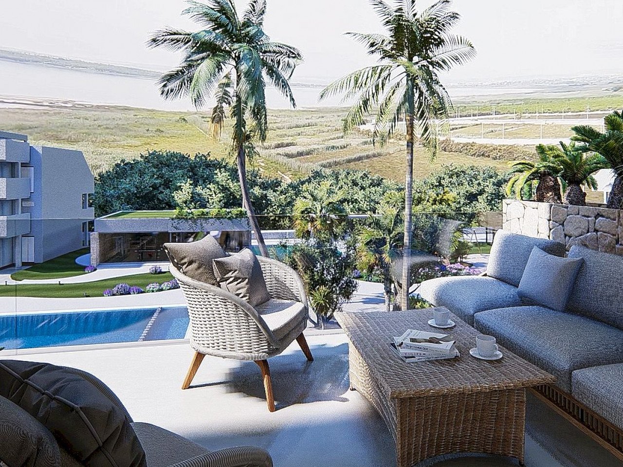 Area Beach III is a private residential complex, consisting of 135 homes with two or three bedrooms, designed in a minimalist way and with high qua...