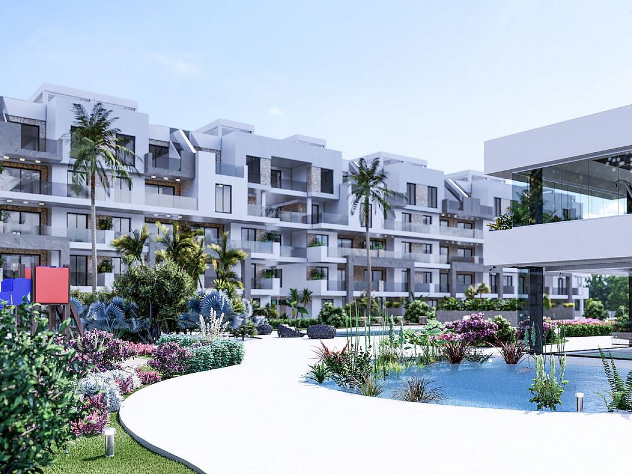 Area Beach III is a private residential complex, consisting of 135 homes with two or three bedrooms, designed in a minimalist way and with high qua...