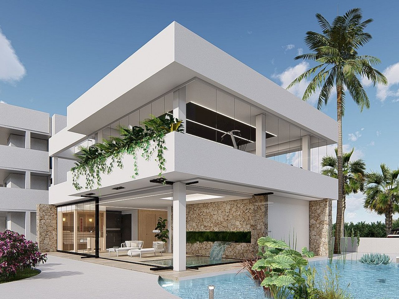 Area Beach III is a private residential complex, consisting of 135 homes with two or three bedrooms, designed in a minimalist way and with high qua...