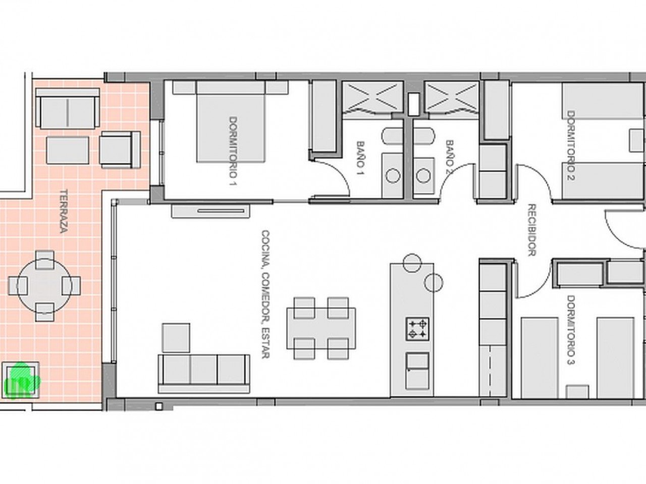 Vista Azul XXXVII located on the  El Raso urbanisation in Guardamar del Segura, is a residential complex of 175 apartments with three bedrooms and ...