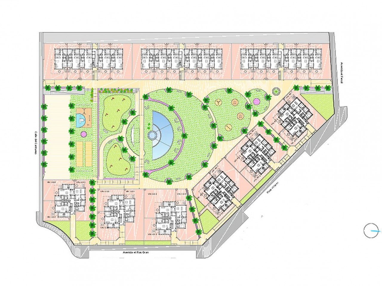 Vista Azul XXXVII located on the  El Raso urbanisation in Guardamar del Segura, is a residential complex of 175 apartments with three bedrooms and ...