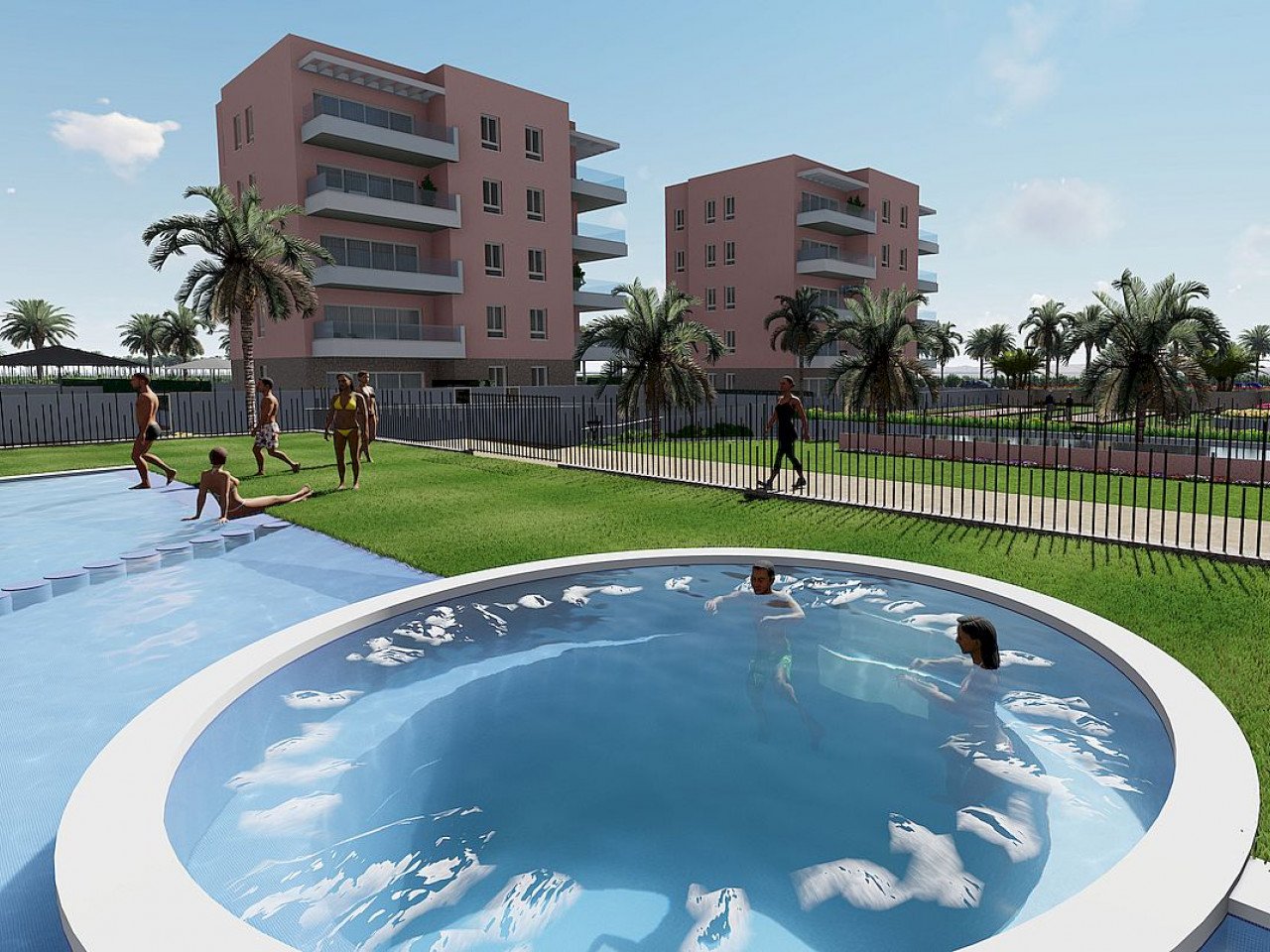 Vista Azul XXXVII located on the  El Raso urbanisation in Guardamar del Segura, is a residential complex of 175 apartments with three bedrooms and ...