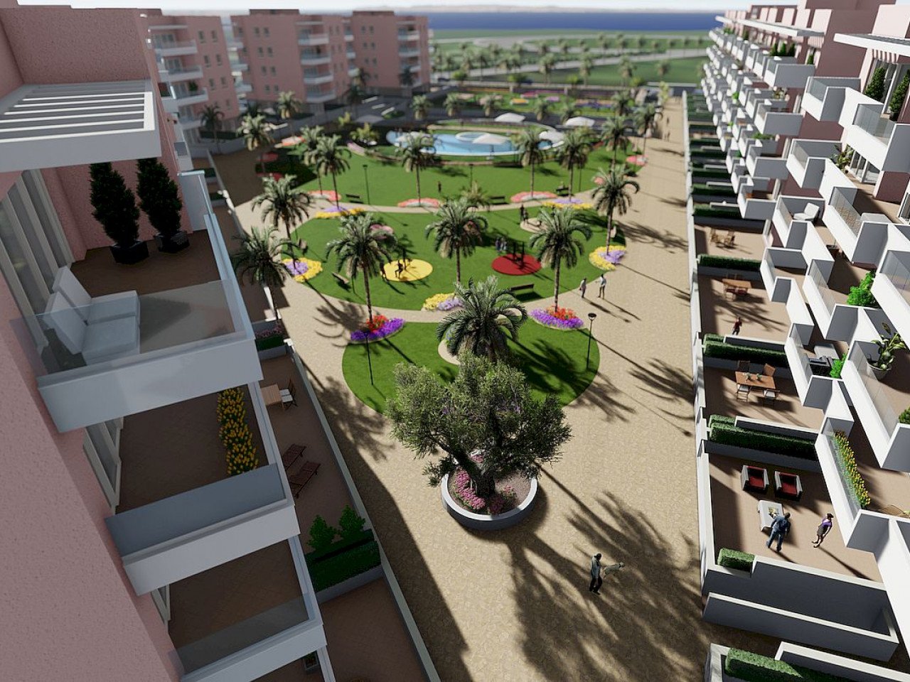 Vista Azul XXXVII located on the  El Raso urbanisation in Guardamar del Segura, is a residential complex of 175 apartments with three bedrooms and ...