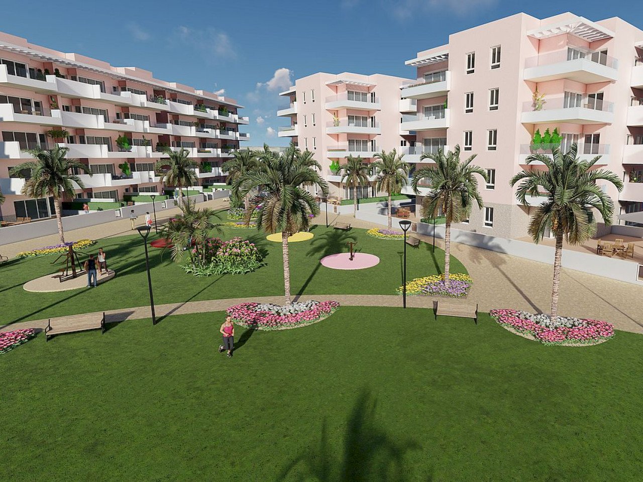 Vista Azul XXXVII located on the  El Raso urbanisation in Guardamar del Segura, is a residential complex of 175 apartments with three bedrooms and ...