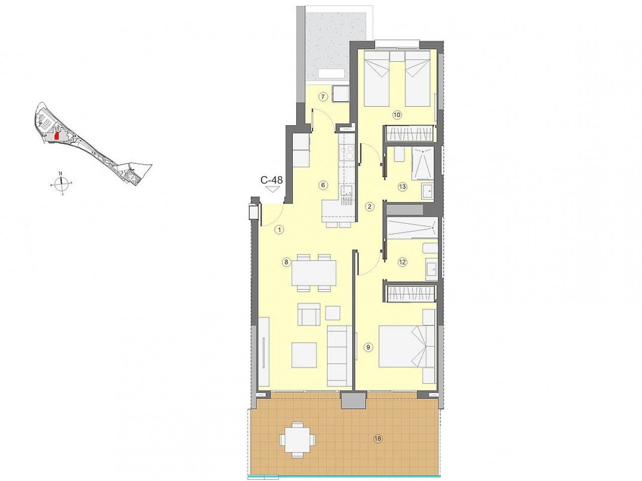 Luxus-Penthouse Neubau - über 200 m² Terrassen - Traumblick