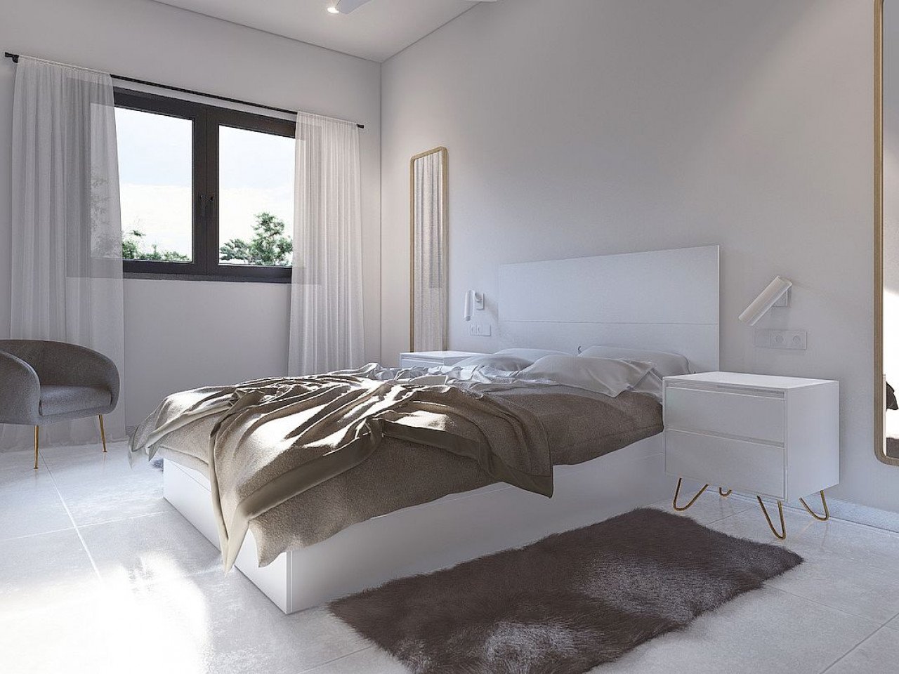 These new build modern apartments are located next to the golf courses in Torre Pacheco, in the heart of the Costa Cálida.

You have a choice of tw...