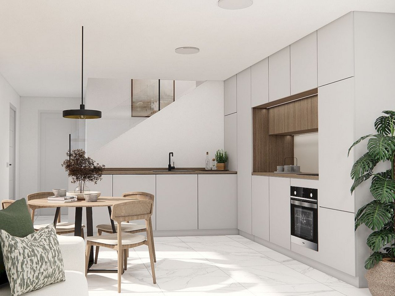 Alba Salina III is a new development of detached villas located in La Herrada, Los Montesinos.

These two-storey properties comprises of three doub...