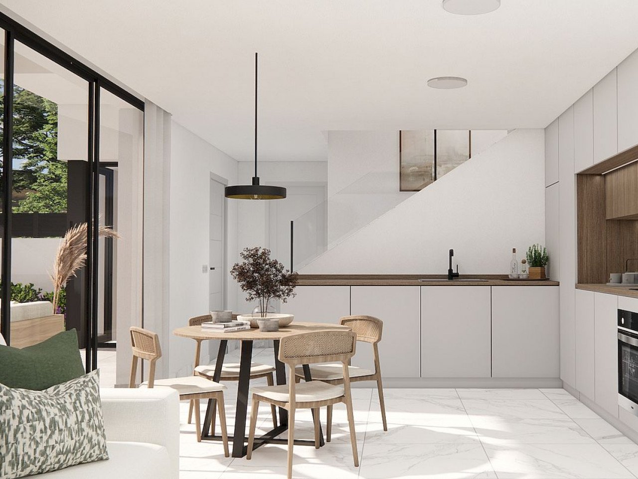 Alba Salina III is a new development of detached villas located in La Herrada, Los Montesinos.

These two-storey properties comprises of three doub...