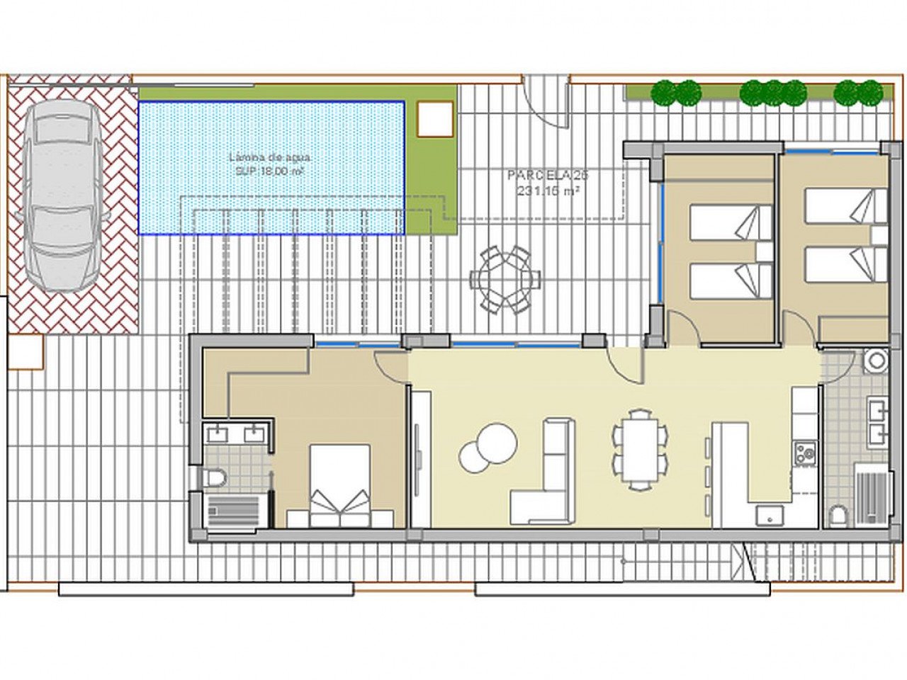 Alba Salina III is a new development of detached villas located in La Herrada, Los Montesinos.

These two-storey properties comprises of three doub...
