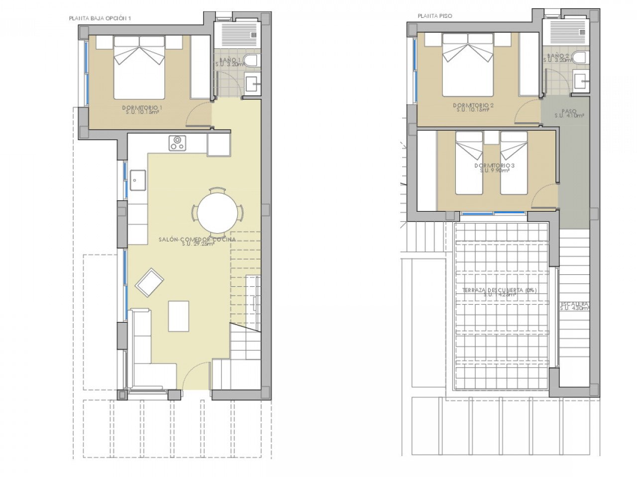 Alba Salina III is a new development of detached villas located in La Herrada, Los Montesinos.

These two-storey properties comprises of three doub...
