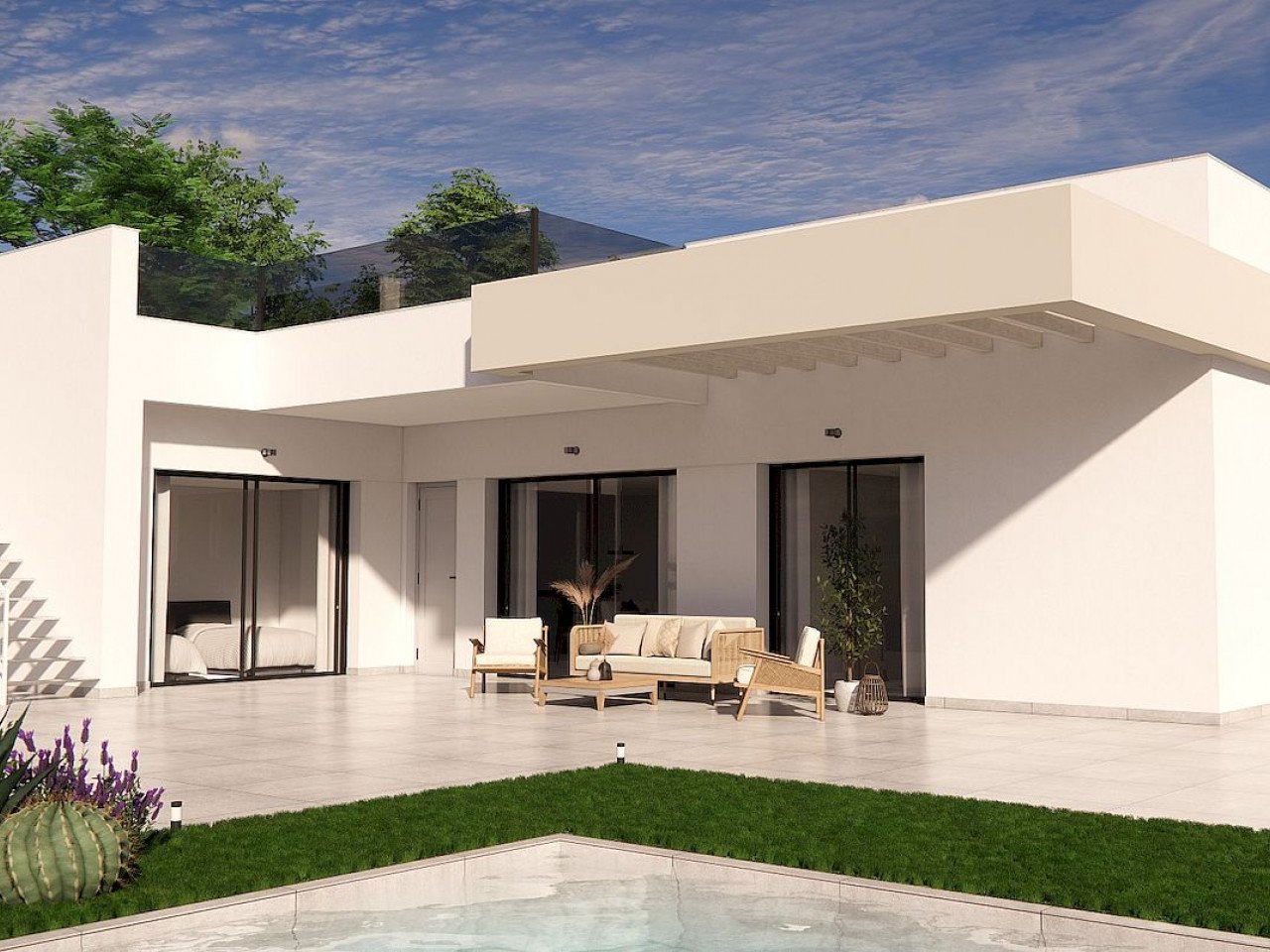 Alba Salina III is a new development of detached villas located in La Herrada, Los Montesinos.

These two-storey properties comprises of three doub...