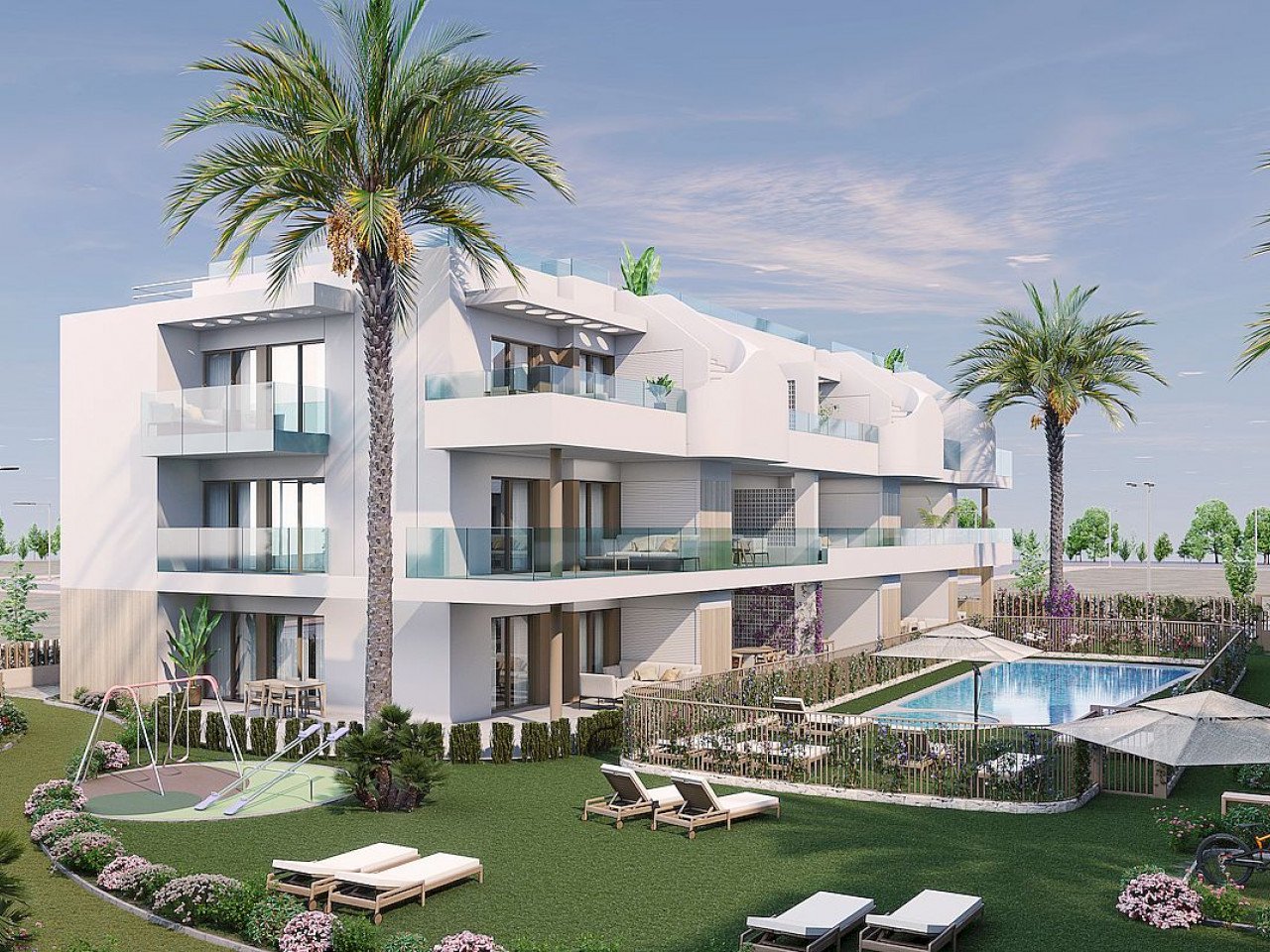 Neubau-Penthouse mit Dachterrasse in neuer Urbanisation