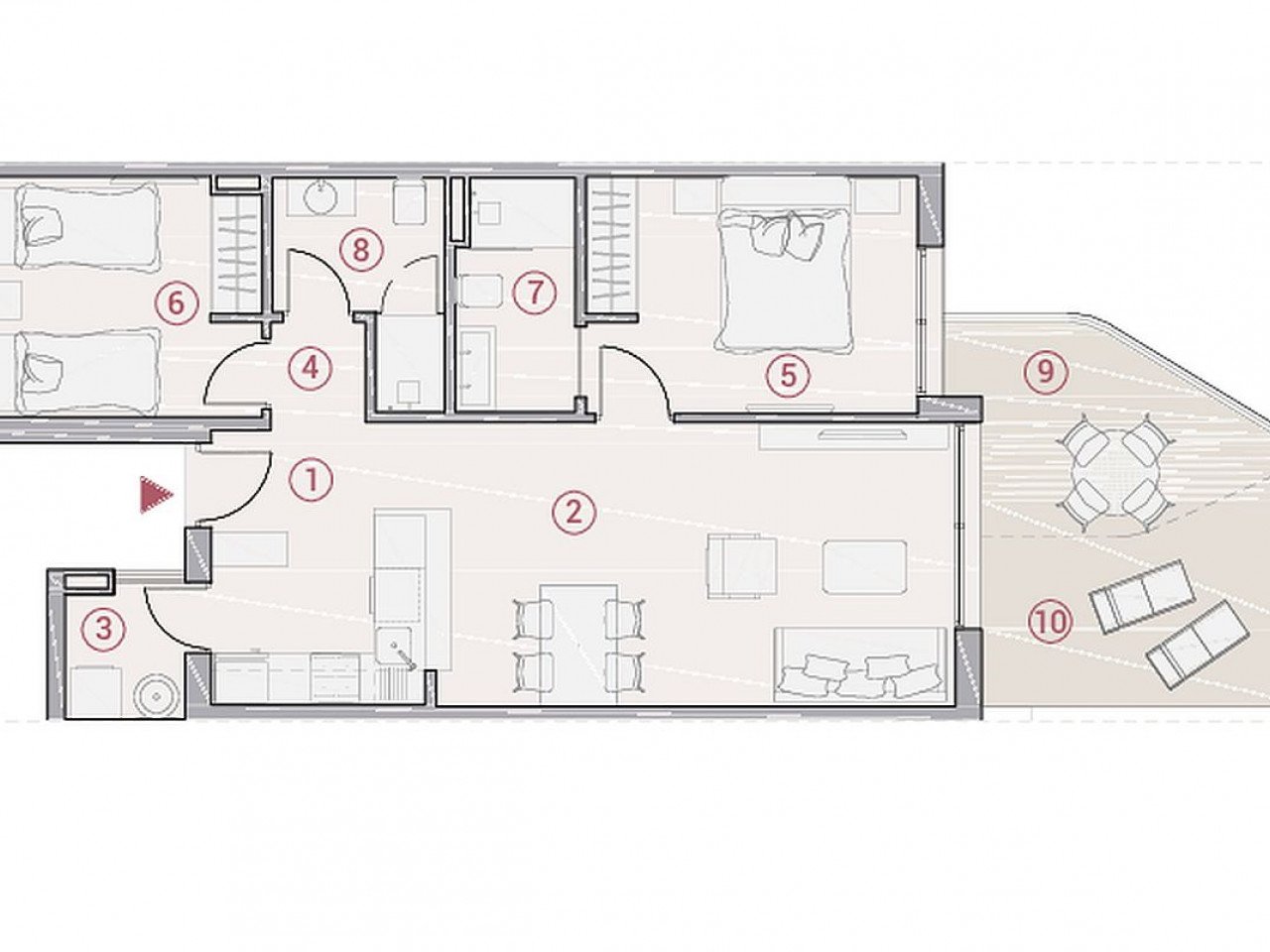 Exklusive NEUBAU-Anlage - nur 36 Apartments - 600 m vom Strand entfernt!
