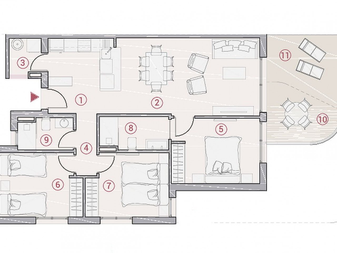 Exklusive NEUBAU-Anlage - nur 36 Apartments - 600 m vom Strand entfernt!