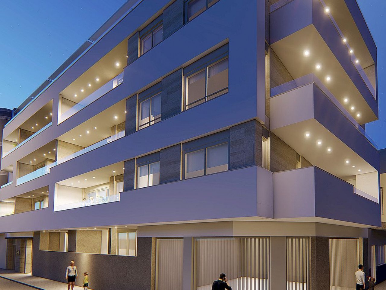 Newly built residential located 5 minutes walk from the beach of El Cura, in the center of Torrevieja.

This residential has 16 apartments, with 1,...
