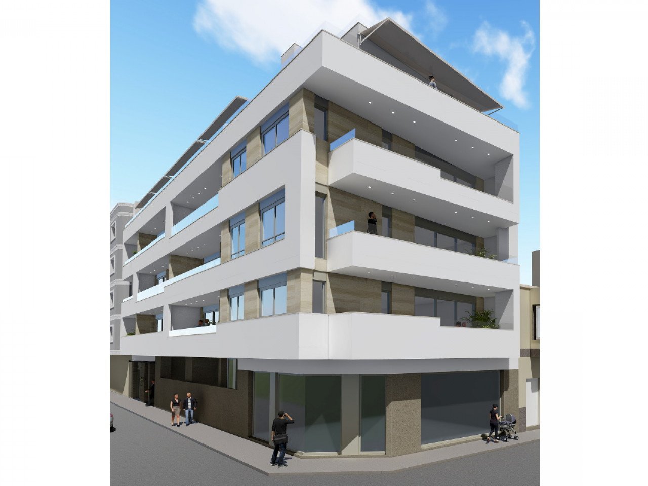 Newly built residential located 5 minutes walk from the beach of El Cura, in the center of Torrevieja.

This residential has 16 apartments, with 1,...