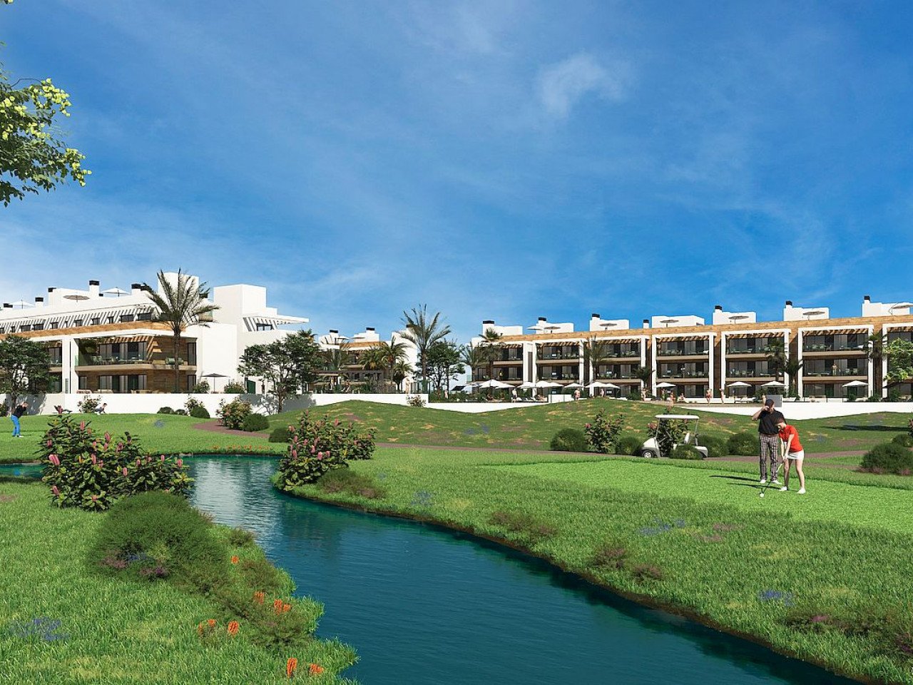 Velapi Golf is a private residential complex consisting of modern, contemporary front line golf apartments, with large green areas, communal swimmi...