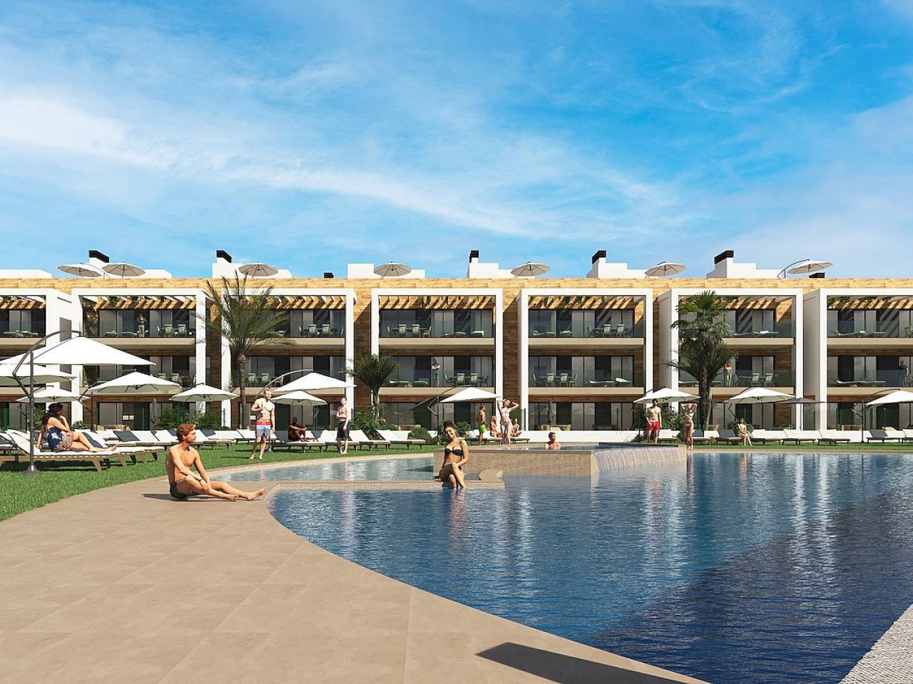 Velapi Golf is a private residential complex consisting of modern, contemporary front line golf apartments, with large green areas, communal swimmi...