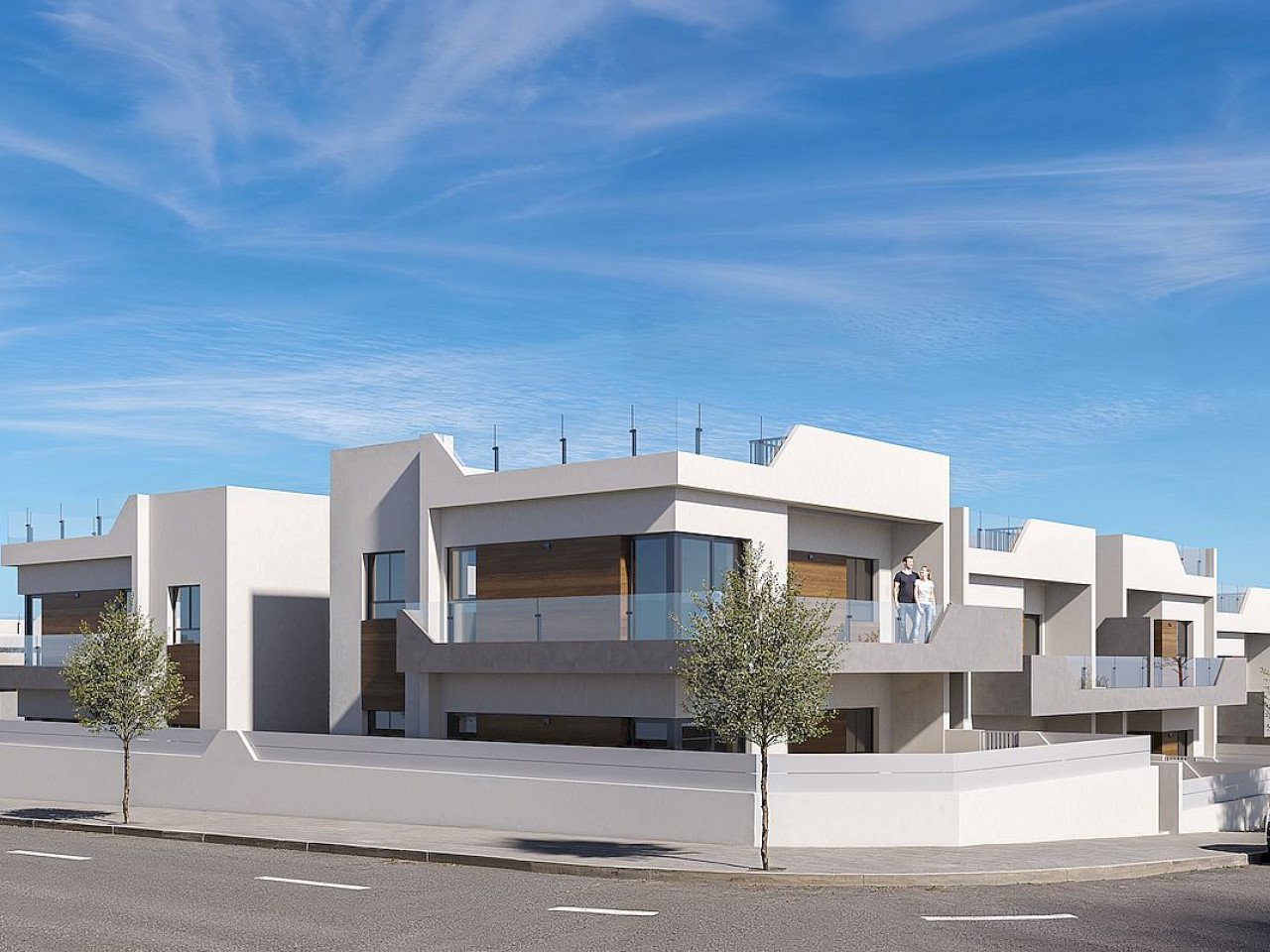Neubau-Anlage mit modernen Apartments, nur 600 Meter vom Stadtzentrum.