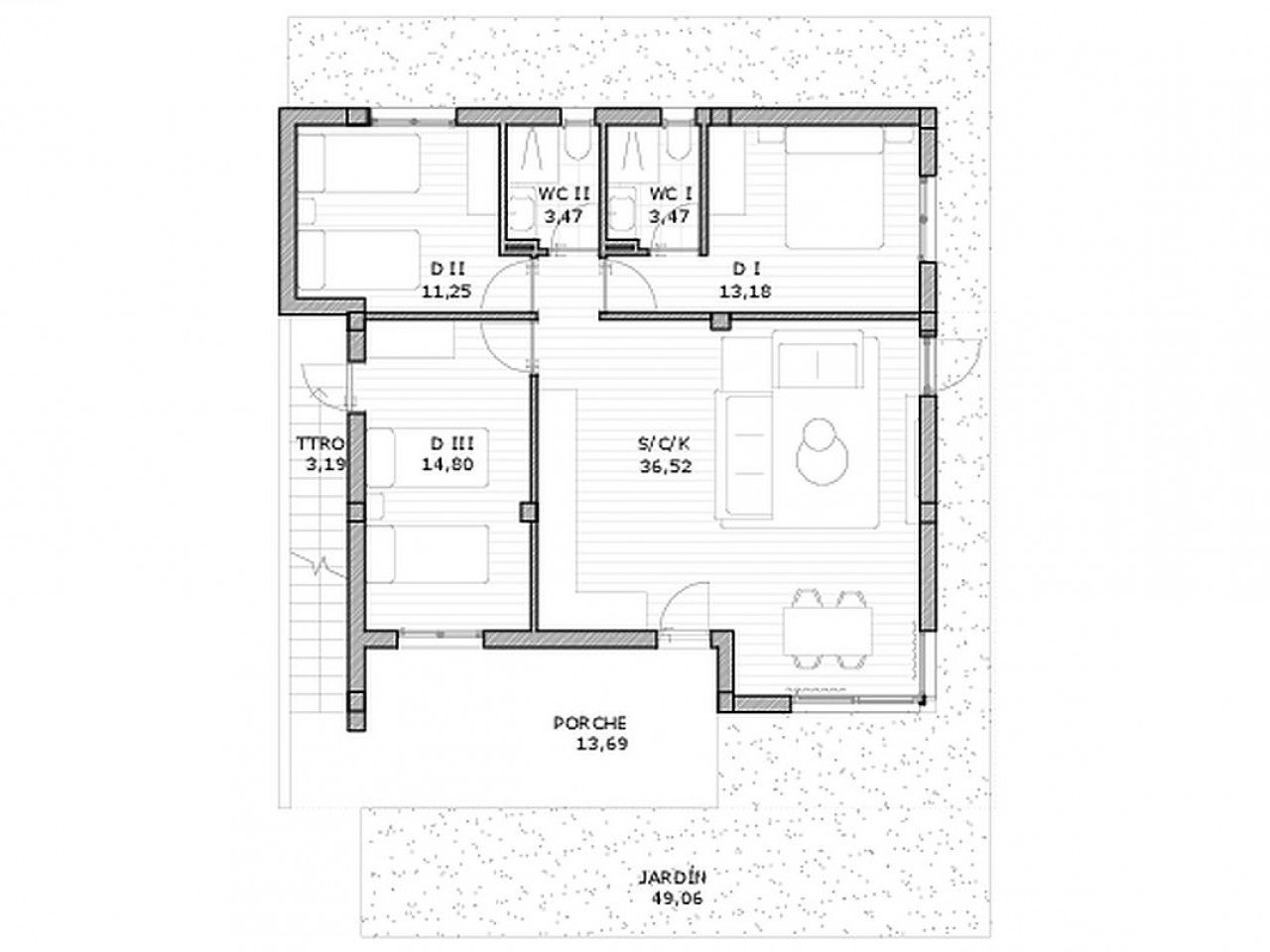 Neubau-Anlage mit modernen Apartments, nur 600 Meter vom Stadtzentrum.