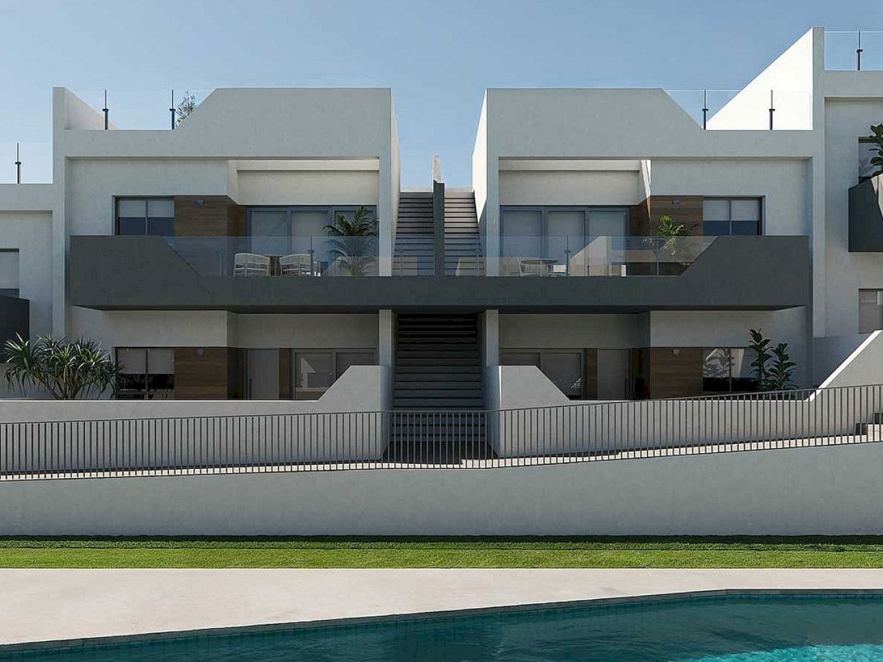 Neubau-Anlage mit modernen Apartments, nur 600 Meter vom Stadtzentrum.