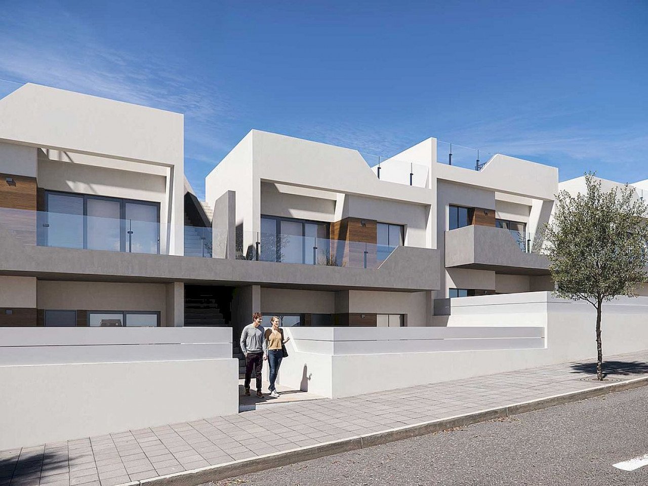 Neubau-Anlage mit modernen Apartments, nur 600 Meter vom Stadtzentrum.