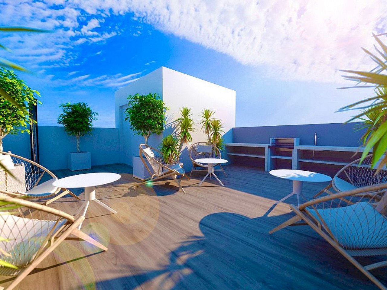 New build project located in a sought-after area in the Beach / City resort of Torrevieja second line to the Mediterranean Sea and the "Famous Pase...