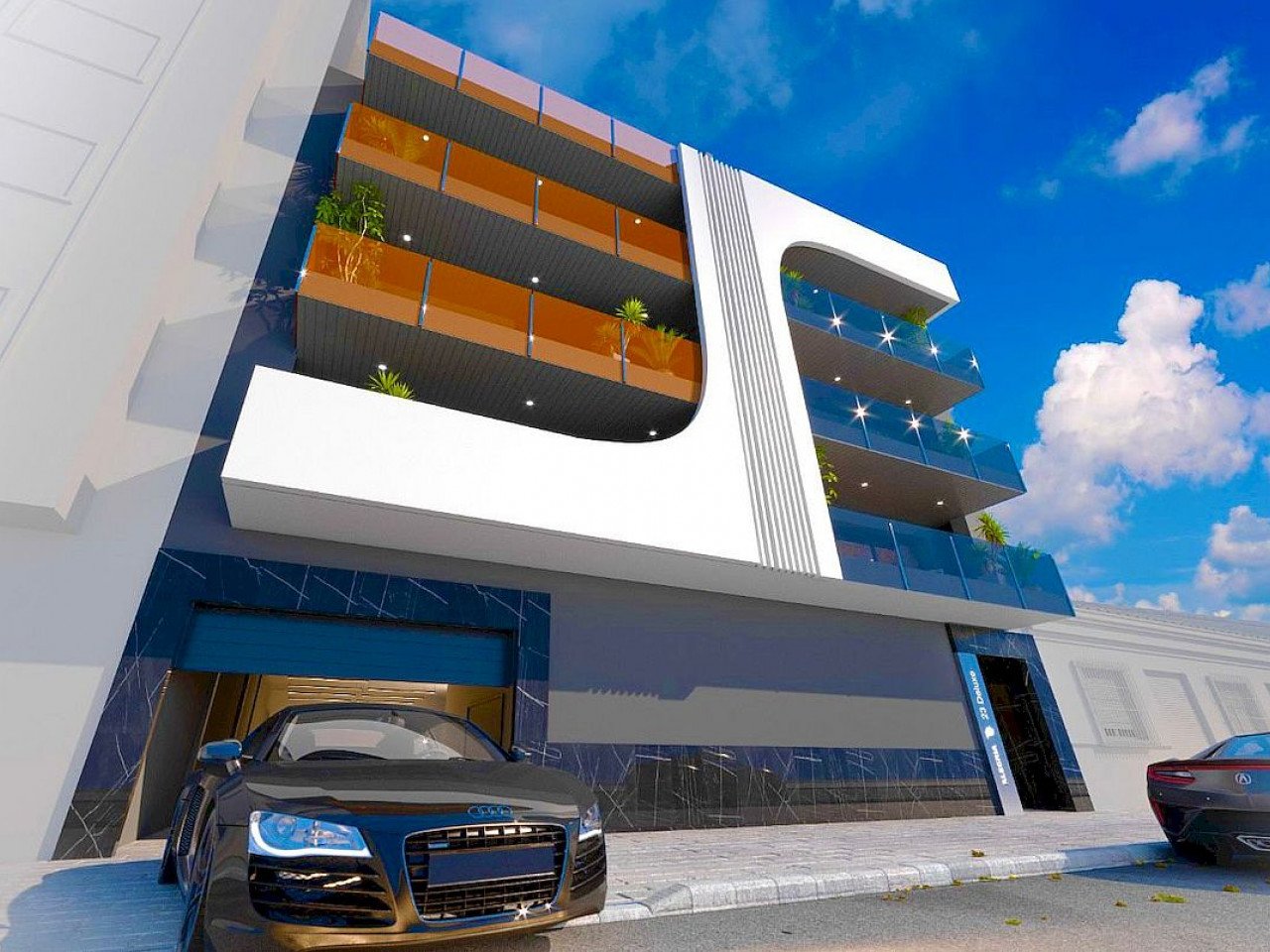 New build project located in a sought-after area in the Beach / City resort of Torrevieja second line to the Mediterranean Sea and the "Famous Pase...