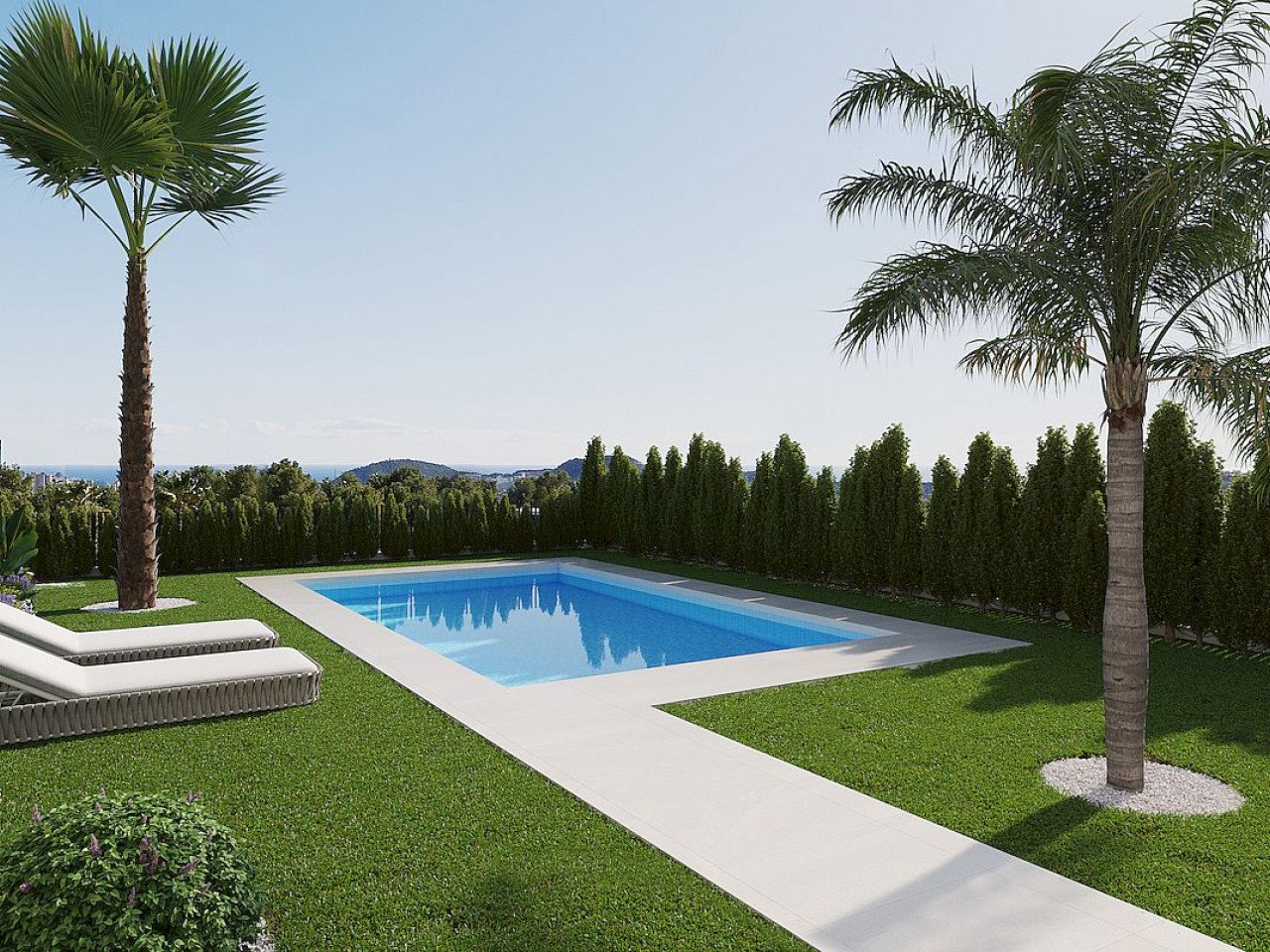 These stunning brand new villas will be located in the exclusive Sierra Cortina Urbanization, just 5 minutes from Benidorm, in the Seaview 6 reside...