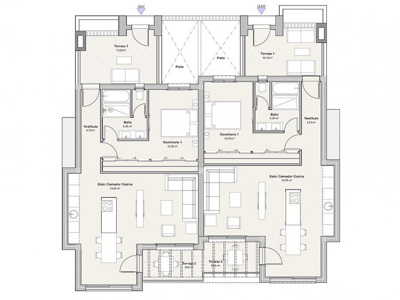 Exklusive und moderne Wohnanlage - Meer und Golf vor der Tür