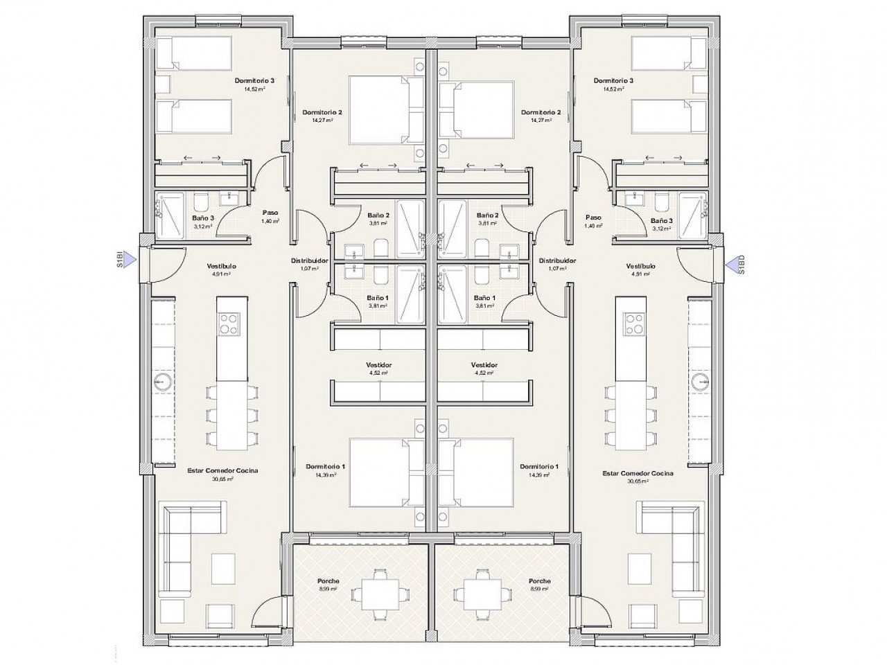 Exklusive und moderne Wohnanlage - Meer und Golf vor der Tür