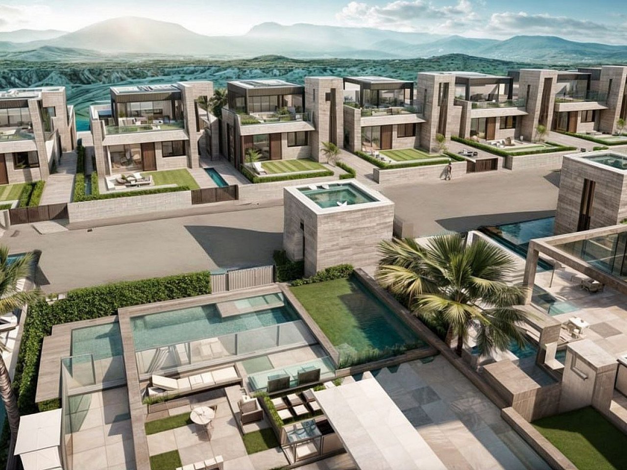 New build residential of maisonettes, chalets and villas located in Fuente Álamo, Murcia, a community designed to give you everything you need to l...