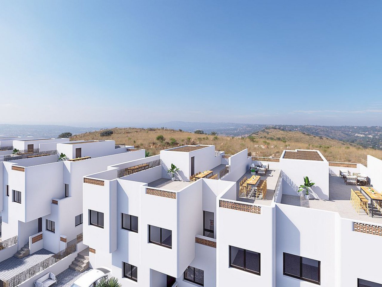 Mykonos Apartments is a project of new-build maisonettes with a mediterranean design in a very good location in Dolores, a typical Spanish village ...