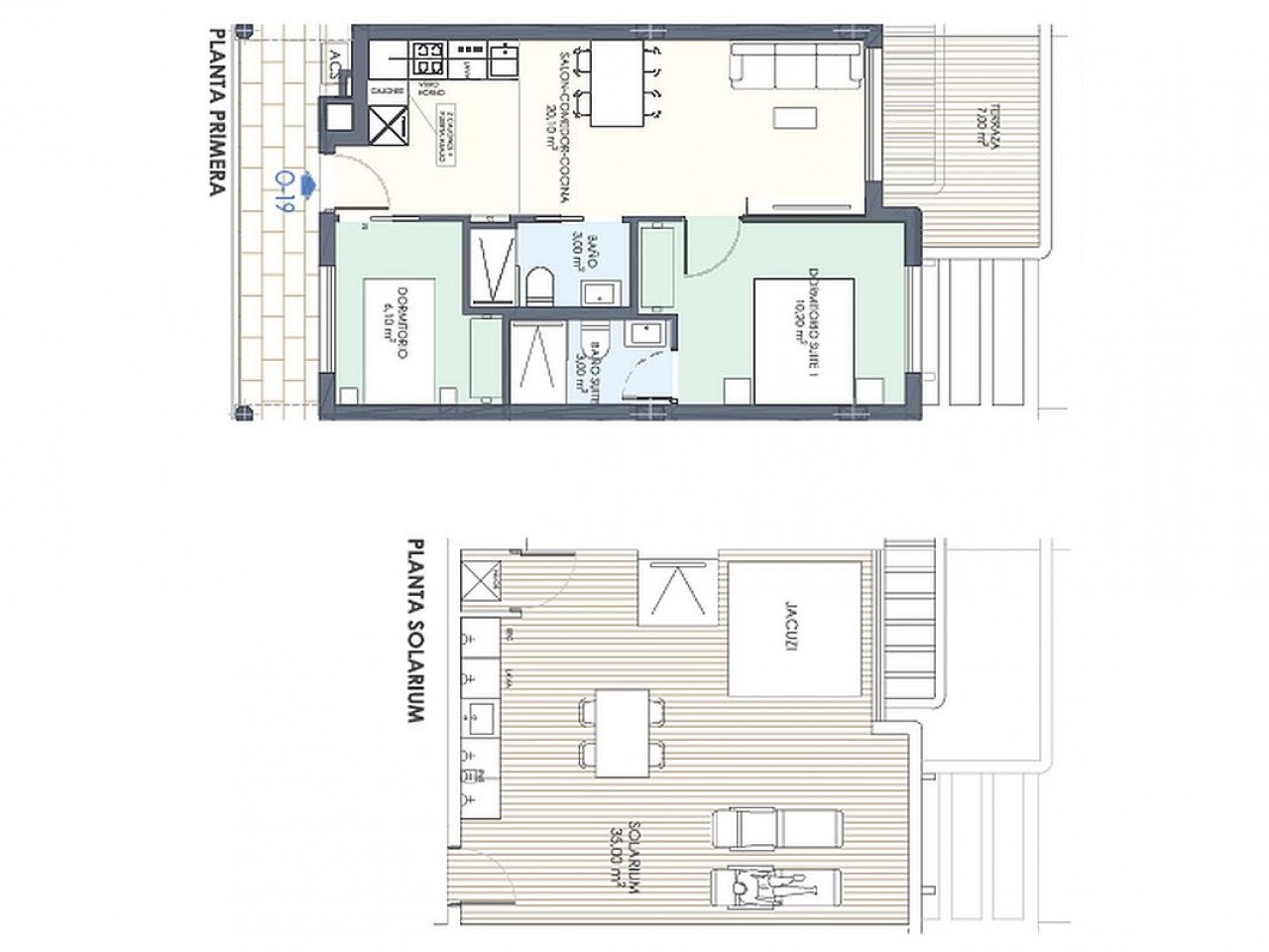 A new and high quality development of maisonettes offering 2 bedrooms/2 bathrooms with the top floor having a roof solarium, whilst the ground floo...