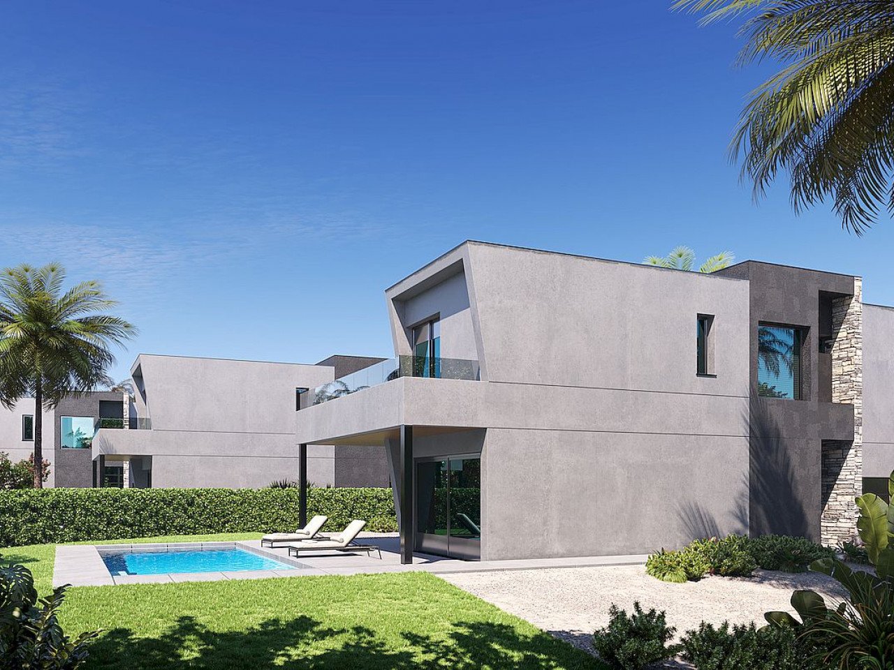 Exclusive development of 3 modern villas on independent plots located in the urbanization Gran Sol, in the municipality of Calpe.
Modern villas w...