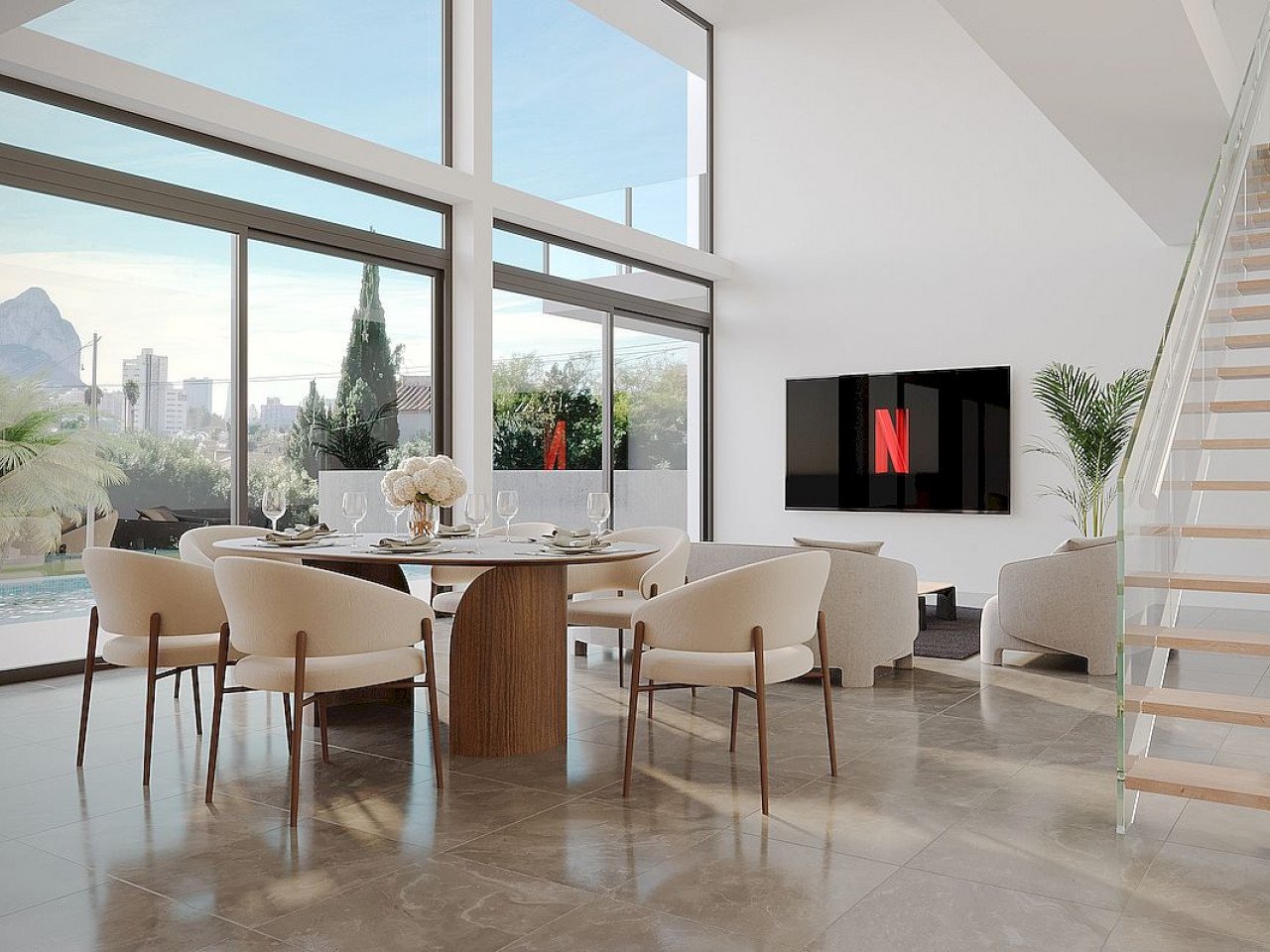 Exklusive Anlage mit 2 modernen Luxusvillen auf großen Grundstücken