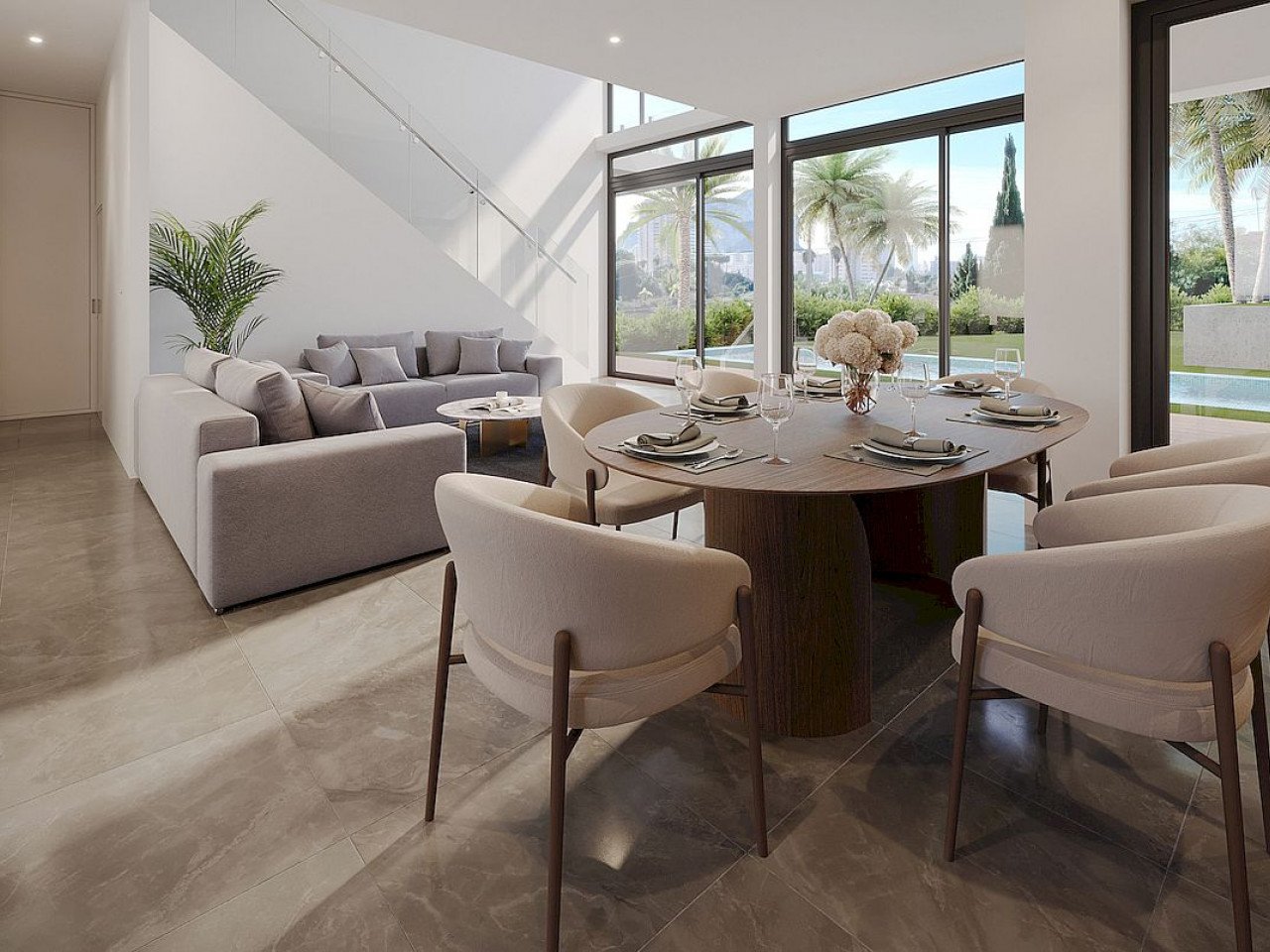 Exklusive Anlage mit 2 modernen Luxusvillen auf großen Grundstücken