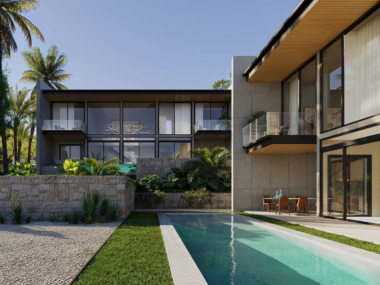 Exklusive Anlage mit 2 modernen Luxusvillen auf großen Grundstücken