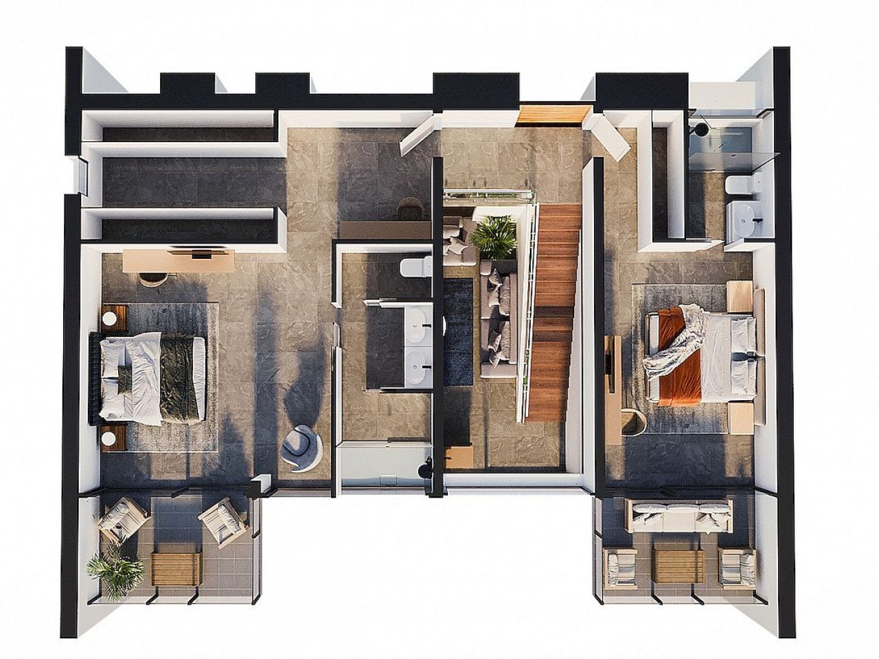 Exklusive Anlage mit 2 modernen Luxusvillen auf großen Grundstücken
