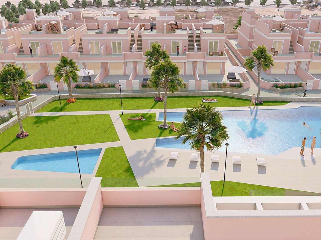 Attraktive Neubau-Stadthäuser mit Dachterrasse - nur 2 km vom Strand entfernt