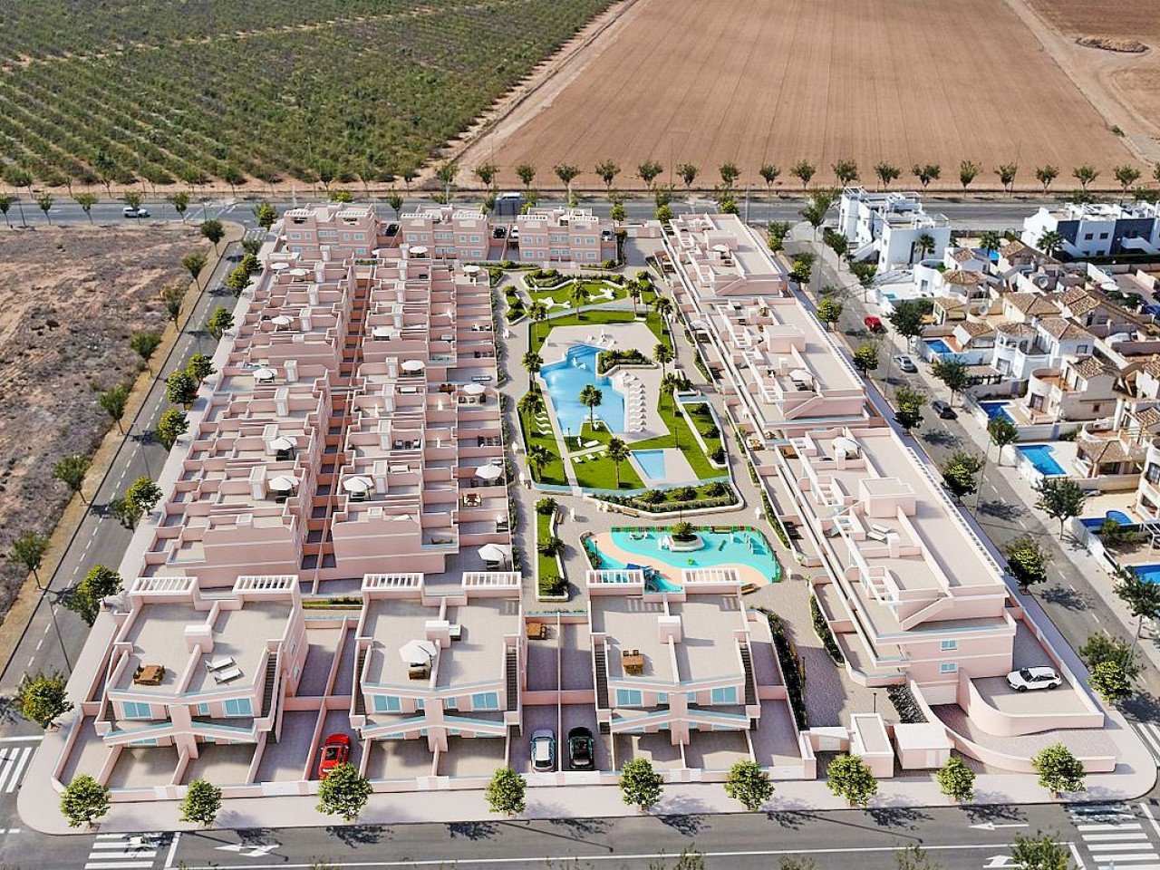 Attraktive Neubau-Stadthäuser mit Dachterrasse - nur 2 km vom Strand entfernt