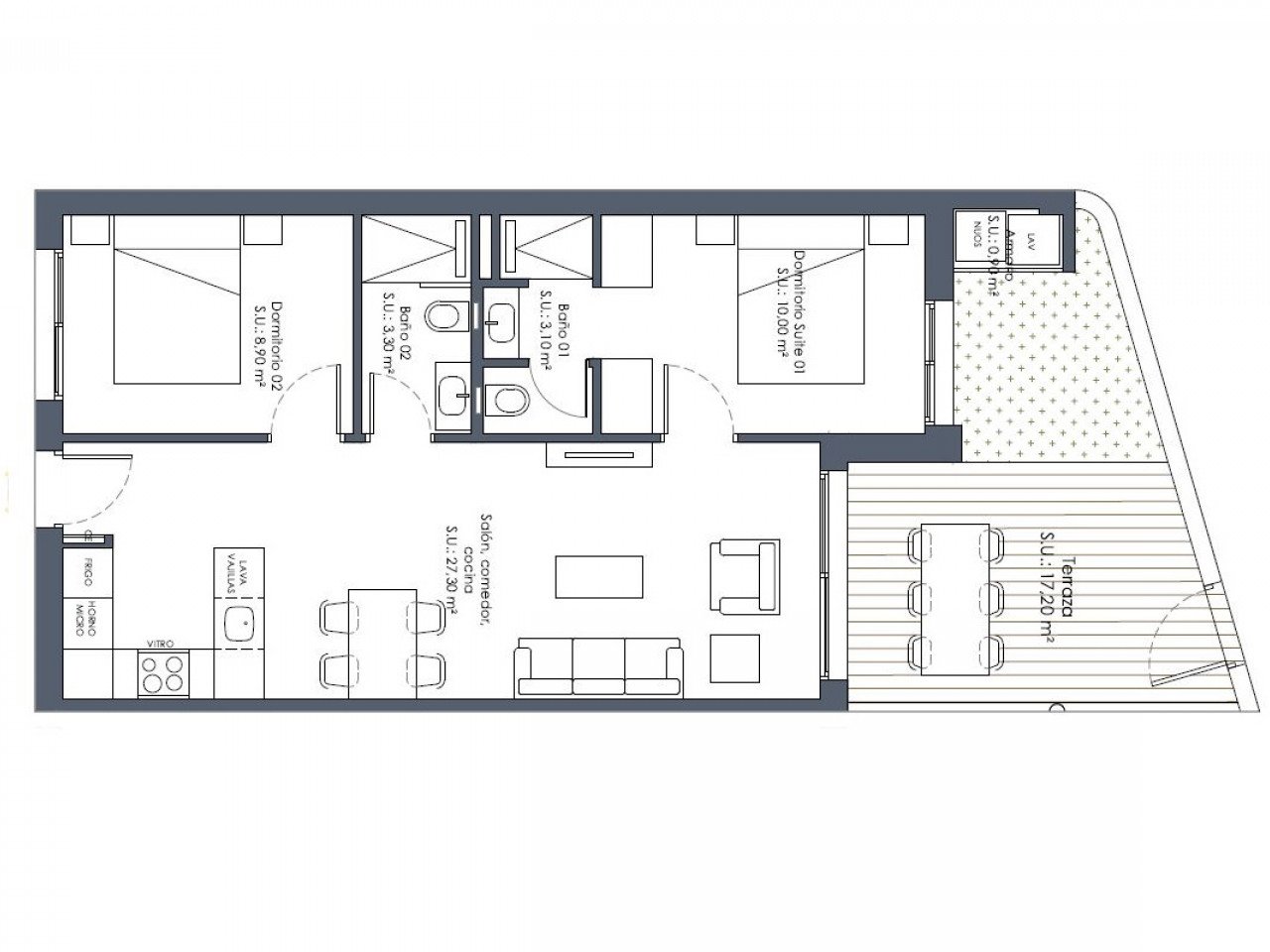 New residential development in San Fulgencio, offering 2 and 3-bedroom contemporary maisonettes in a prime location, close to beaches, golf and ame...