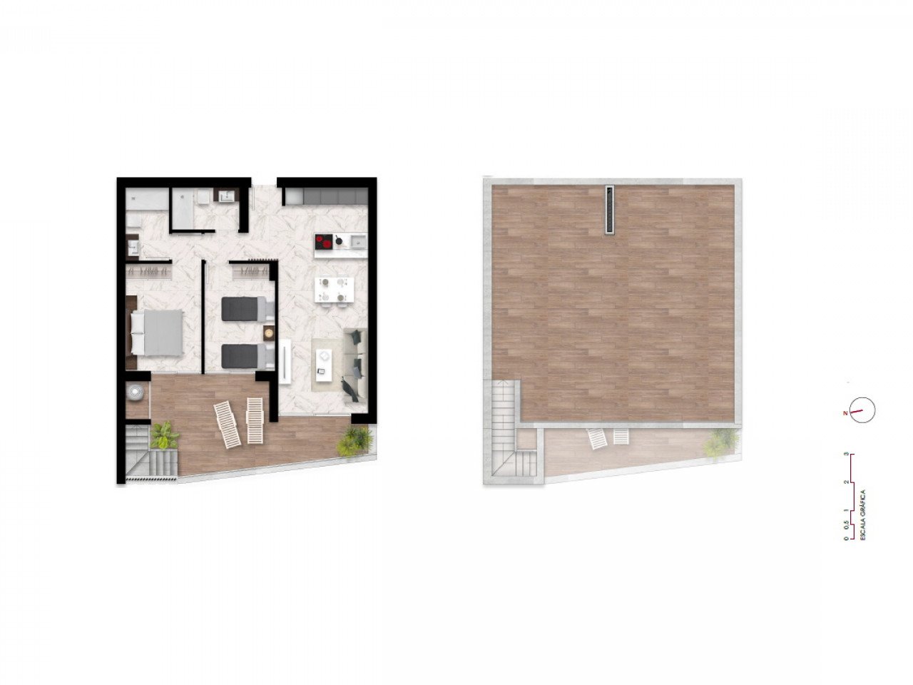 Tolle Neubau-Anlage - moderne Apartments - Möblierung inklusive