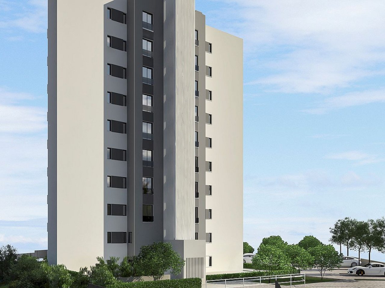 Navale Residencial is a new residential beside Las Dunas nature park and the sea in Guardamar del Segura. 

The project consists in one building wi...